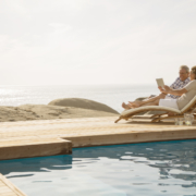retire with a spending plan: retired couple on vacation